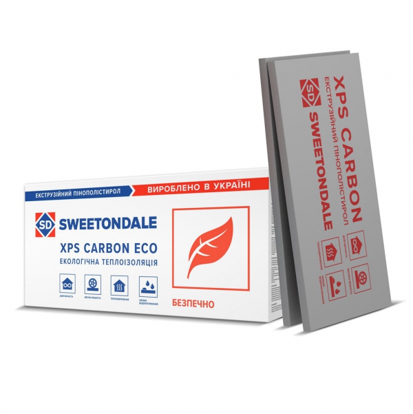 CARBOLEX ECO ᐉ 50 ММ XPS ᐉ екструдований пінополістирол 【Техноніколь】ПЛИТА "1180 х 580 х 50 мм"